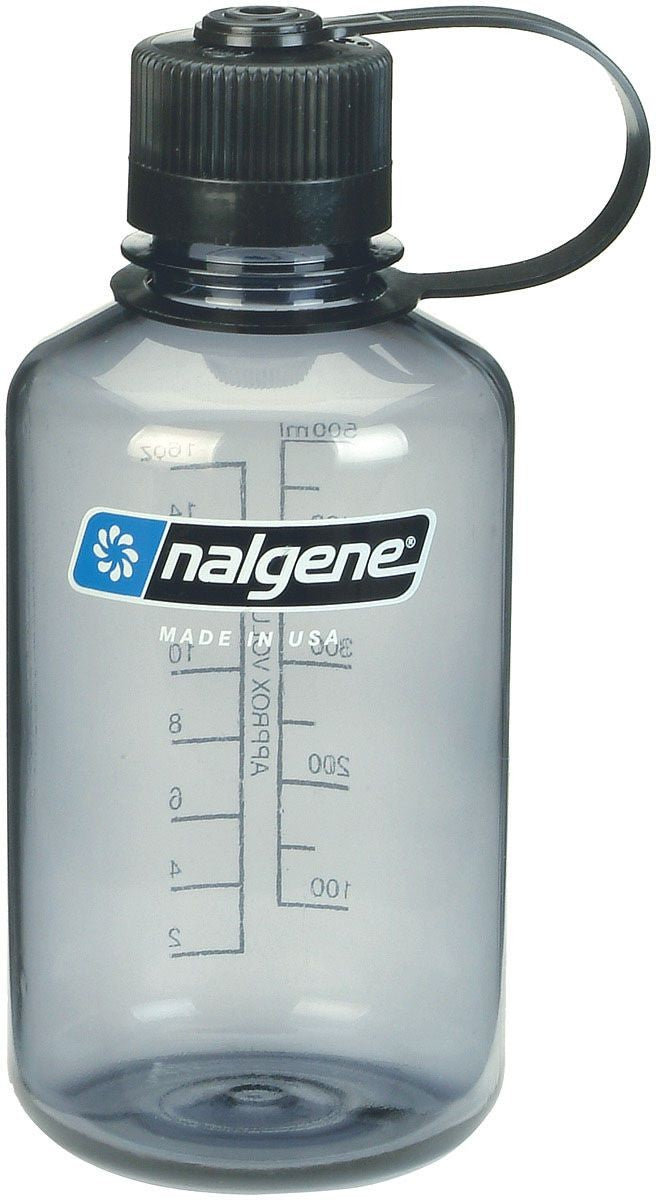 Nalgene Narrow Mouth 16 oz Sustain Water Bottle – Gray – BPA-Free 