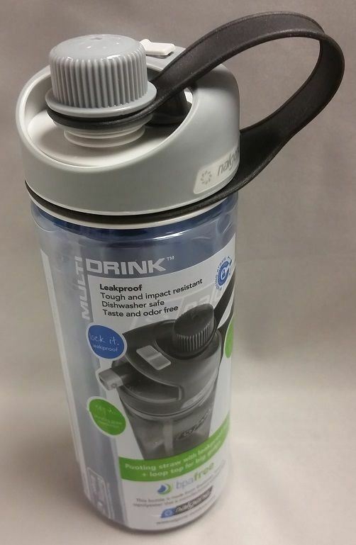 Nalgene Multidrink Sustain 20oz Blue Bottle w/Gray Cap BPA-Free
