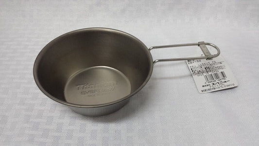 NEW Evernew Titanium Ultralight Sierra Cup with Folding Handle EBY152