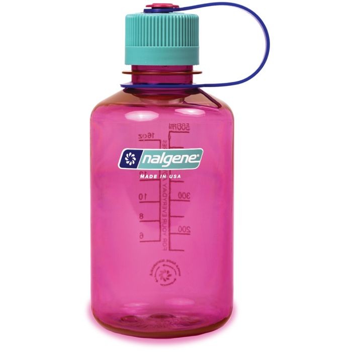 Nalgene Narrow Mouth 16oz BPA Free Tritan Water Bottle Electric Magenta Sustain