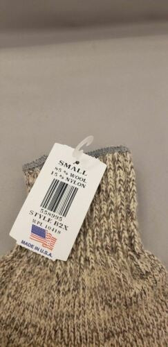Newberry Knitting Wool/Nylon Blend Fingerless Ragg Gloves Pair Size S Glove