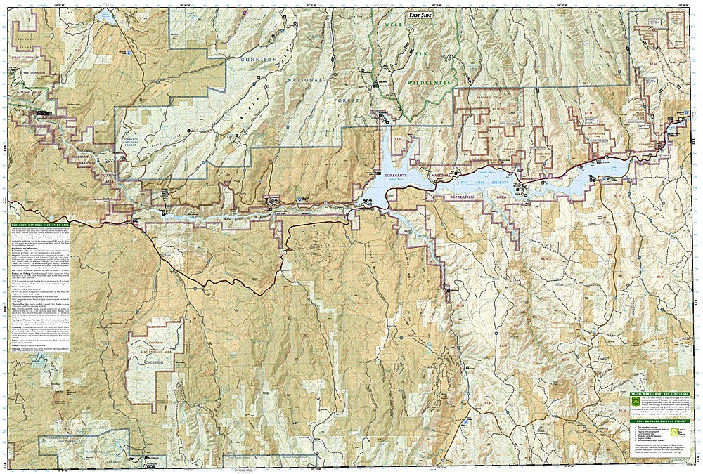 Black Canyon Gunnison National Park CO Waterproof Topo Map Hiking Camping #245