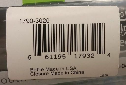 Nalgene Multidrink Sustain 20oz Gray Bottle w/Gray Cap BPA-Free