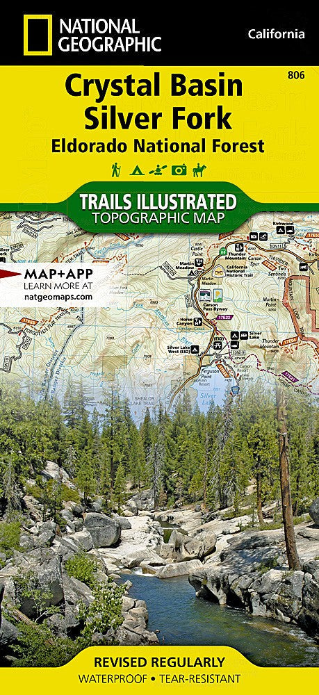 Eldorado National Forest CA Waterproof Map Bundle Pack Hiking Camping