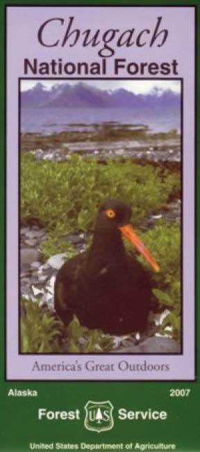 USGS Topographic Map – Alaska Chugach National Forest Hiking & Recreation