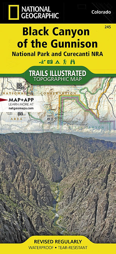 Black Canyon Gunnison National Park CO Waterproof Topo Map Hiking Camping #245