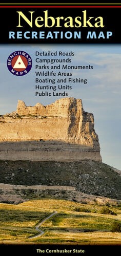 Nebraska NE Recreation Map Waterproof Topographic Hiking Camping Outdoor Guide