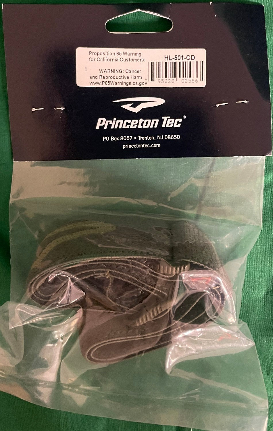 Princeton Tec Replacement Headlamp Strap 1" Olive Drab HL-501-OD