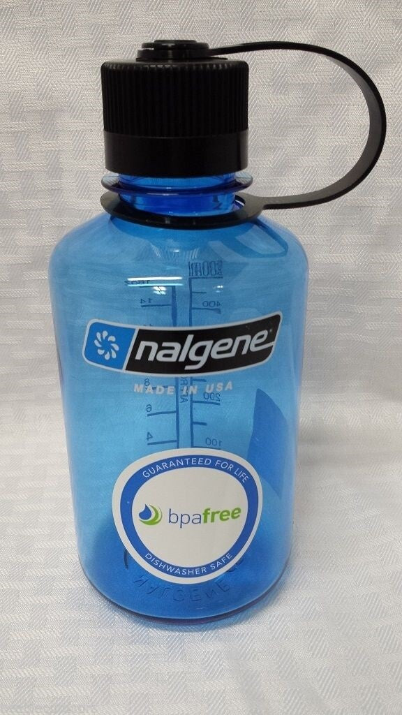 Nalgene Narrow Mouth 16 oz Sustain Water Bottle – Slate – BPA-Free
