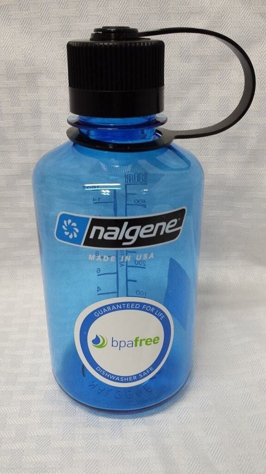 Nalgene Narrow Mouth 16 oz Sustain Water Bottle – Slate – BPA-Free