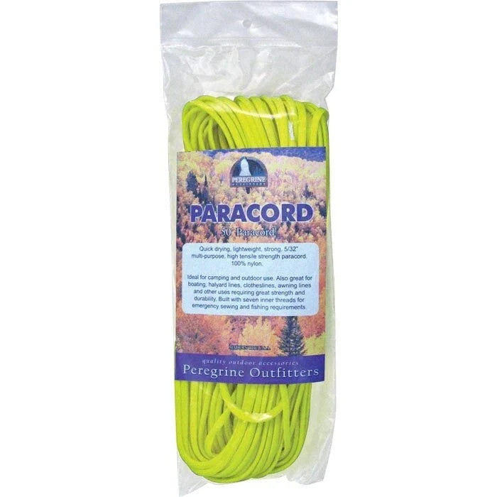 Peregrine 100ft Paracord (Yellow, 5/32" Nylon)