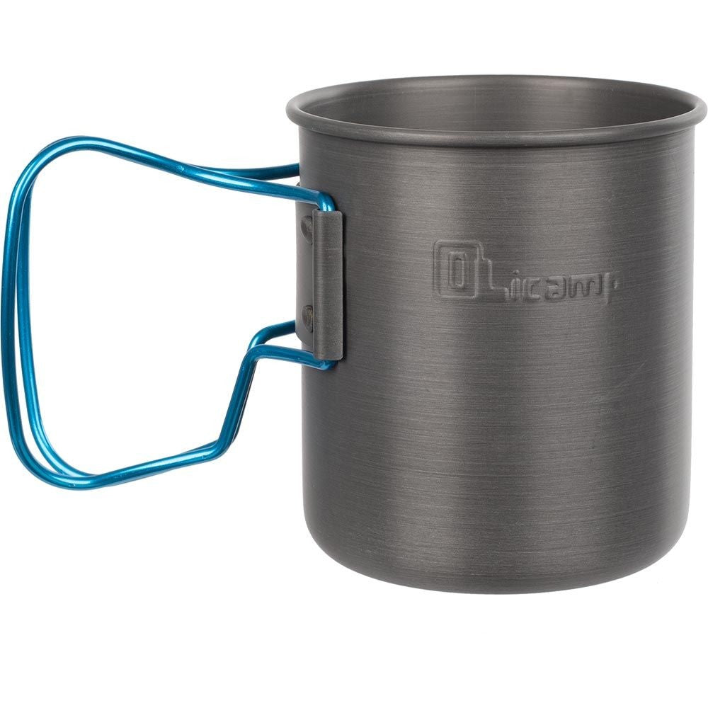 Olicamp Travel Mug 330449 Blue Space Saver Hard Anodized Backpacking Camping