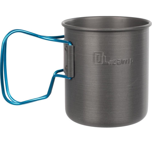 Olicamp Travel Mug 330449 Blue Space Saver Hard Anodized Backpacking Camping