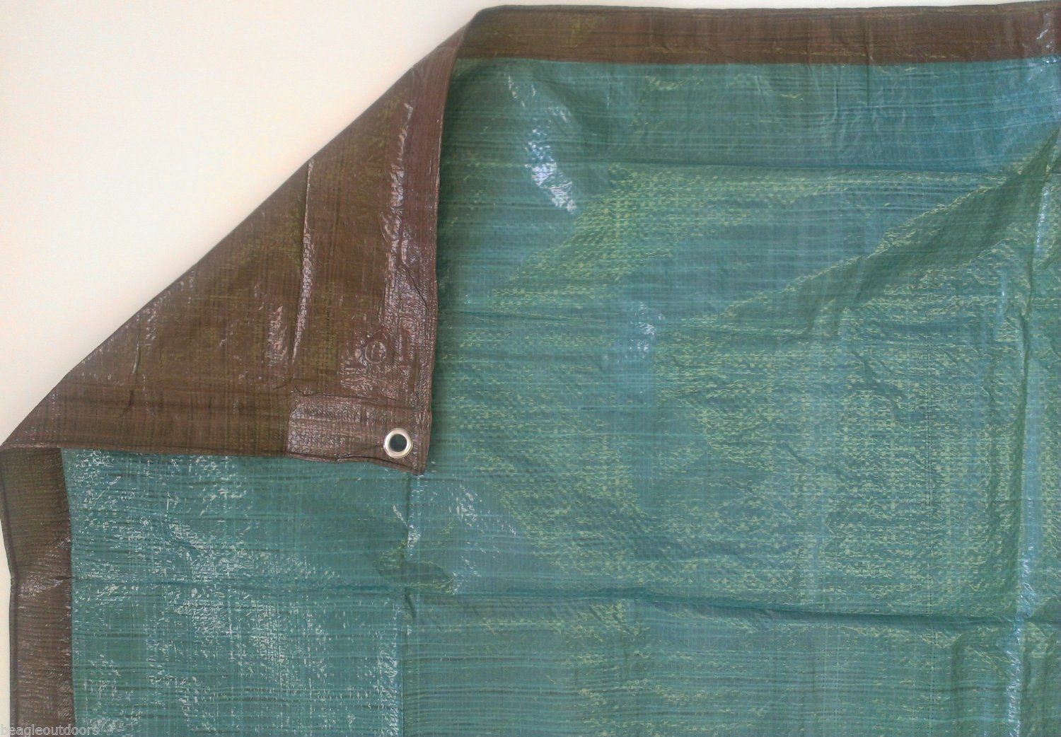 Kotap 8' X 10' Reversible Brown/Green Waterproof Poly Tarp UV Resistant