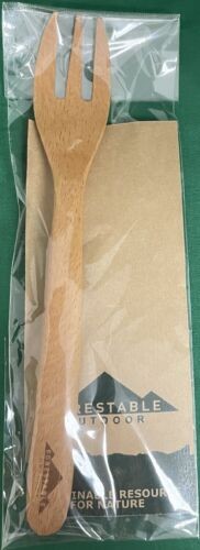 New Evernew Forestable Wood Flatware Medium 7.08" Fork Utensil ECZ219