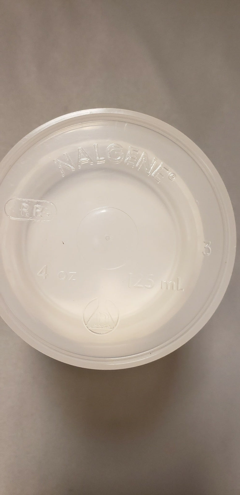 Nalgene 4oz Poly Straight-Side Wide Mouth Storage Bottle/Jar Clear w/White Lid