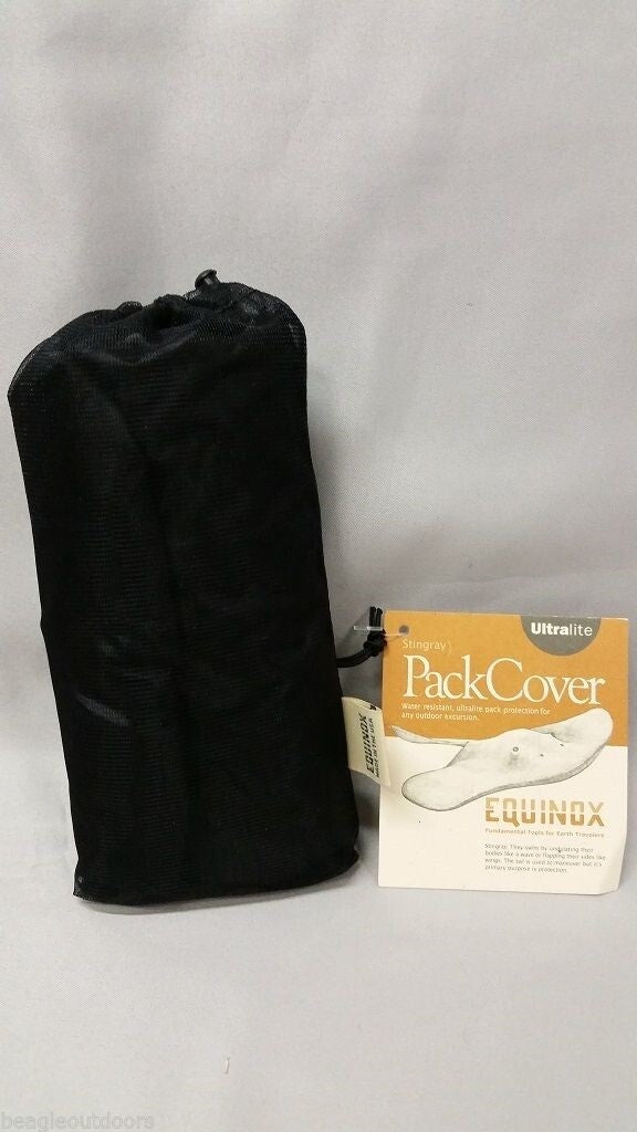 NEW Equinox Stingray Ultralite Internal Frame S Pack Cover Black Silicone Nylon