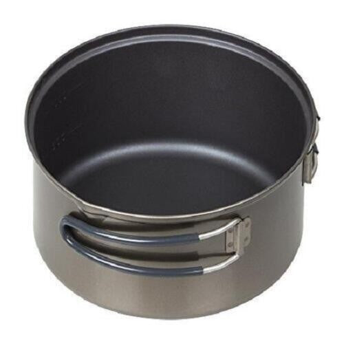 Evernew Ultralight Titanium Ti NS Non-Stick Pot 1.3L w/Lid & Handles ECA423