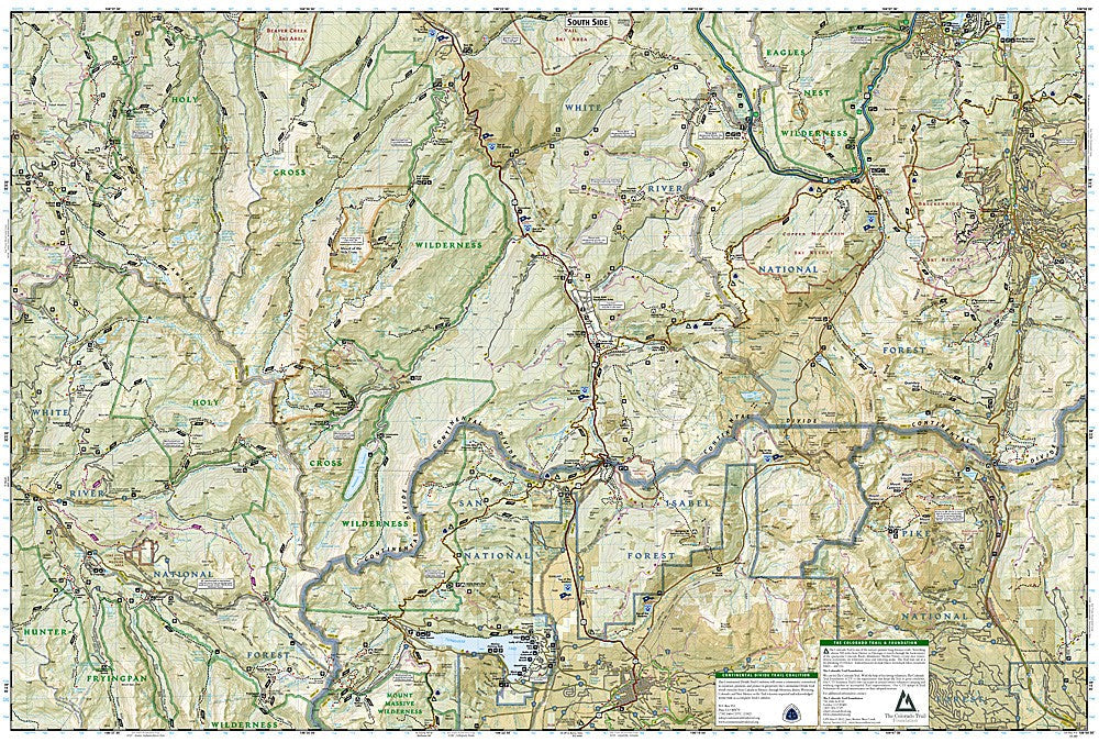 Collegiate Peaks Eagles Nest CO Waterproof GMU Map Bundle Hiking Hunting Camp