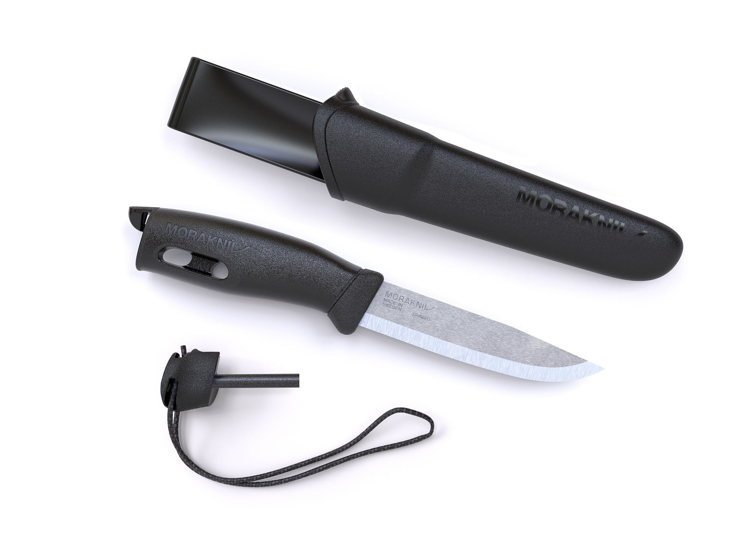 Morakniv Companion Spark Knife w/Sheath Black Retail M-13567 image 0