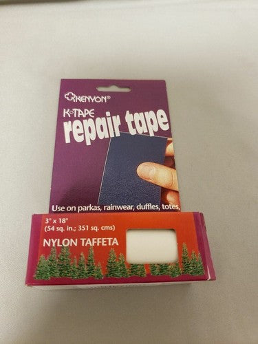 Kenyon K-Tape 3" x 18" White Taffeta Nylon Adhesive-Backed Repair Tape image 1