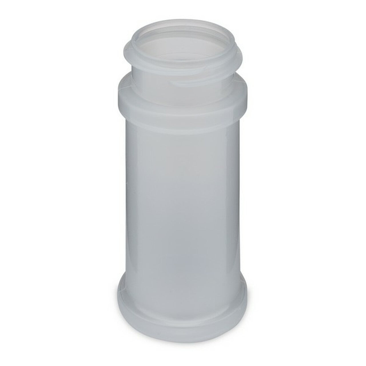 Spice Jar 3 oz Natural PP w/Shaker &amp; White Cap 2302B04WHT image 1