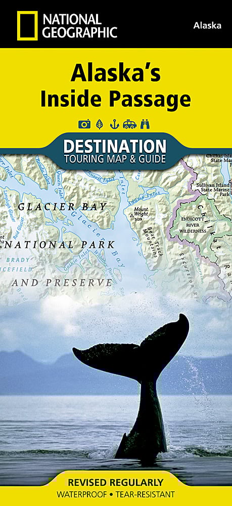 National Geographic Destination Touring Map Alaska's Inside Passage DM01020629 image 0