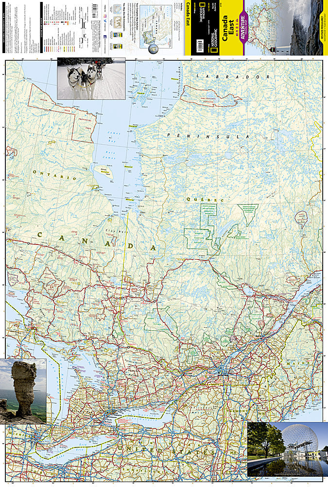 National Geographic Trails Illustrated Map â€“ Adventure Canada East AD00003115 image 1