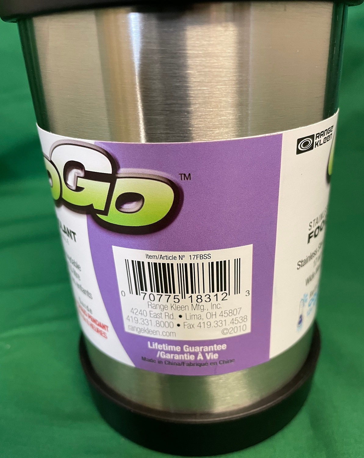 Range Kleen 17 oz Stainless Steel Wide Mouth Bottle 17FBSS image 2
