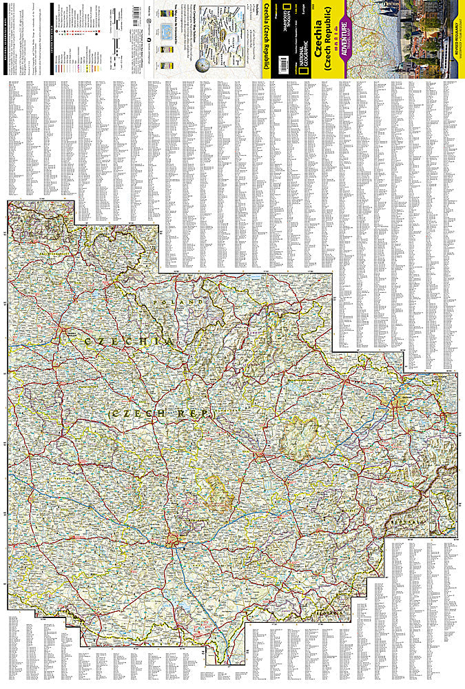 National Geographic Adventure Map Czech Republic Europe AD00003322 image 1