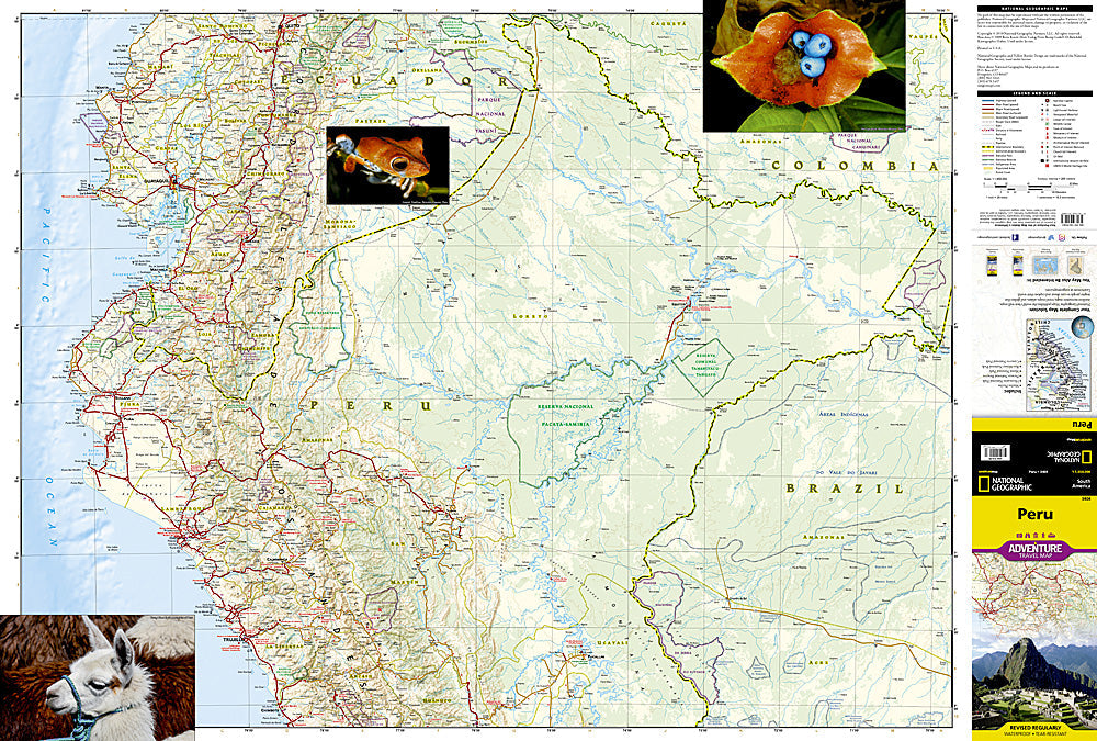 National Geographic Trails Illustrated Map â€“ Adventure Peru South America image 1