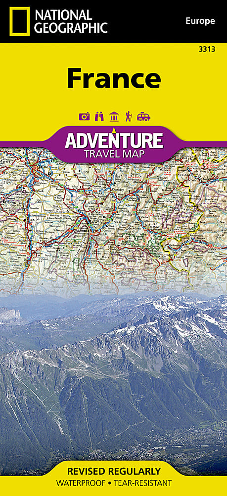 National Geographic Adventure Map France / Corsica Island Europe AD00003313 image 0