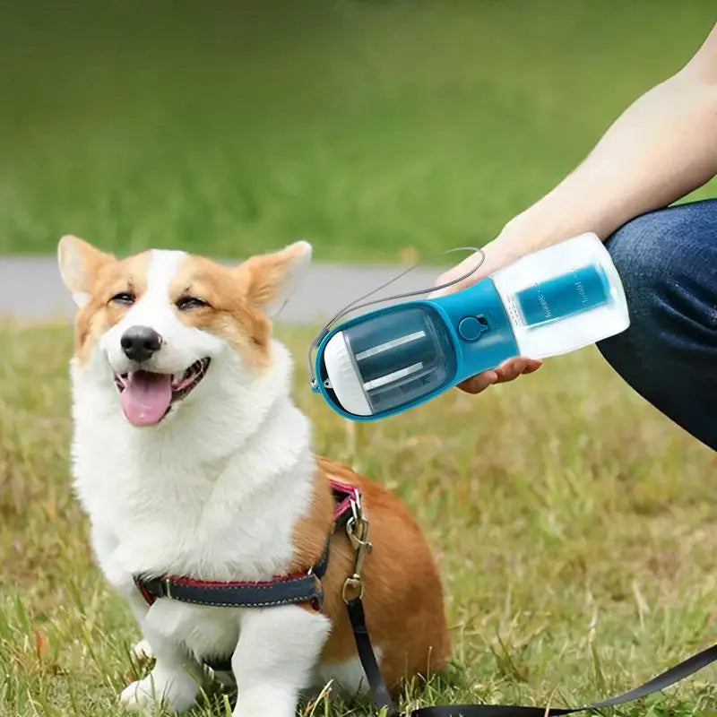 Tangled Trails Outdoor Gear dog three-in-one portable pet cup with water bowl and collapsible design for travel and outdoor use