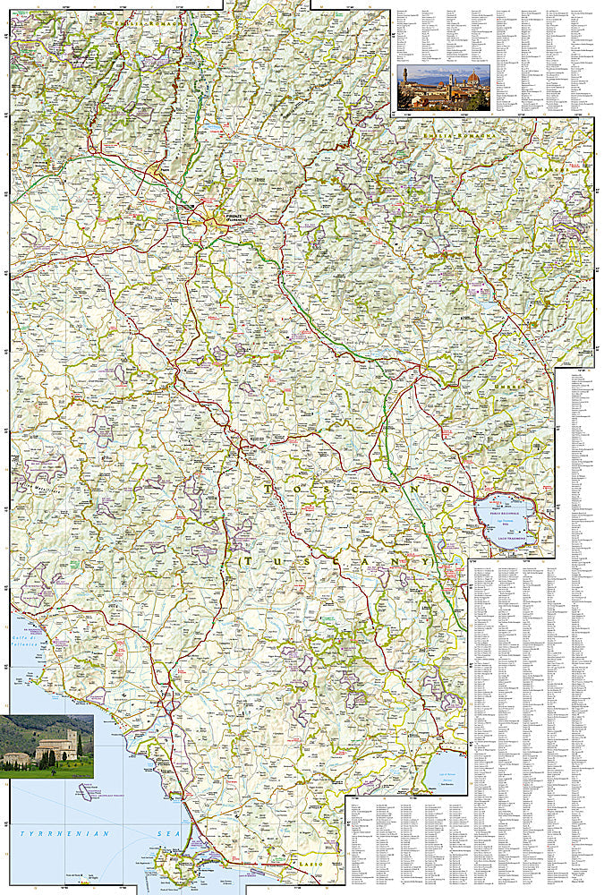National Geographic Trails Illustrated Map â€“ Adventure Tuscany Region of Italy image 2
