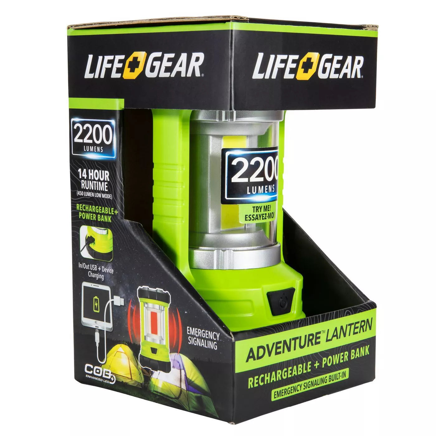 Life Gear 2,200-Lumen USB Rechargeable Lantern and Power Bank 41-3992 image 4