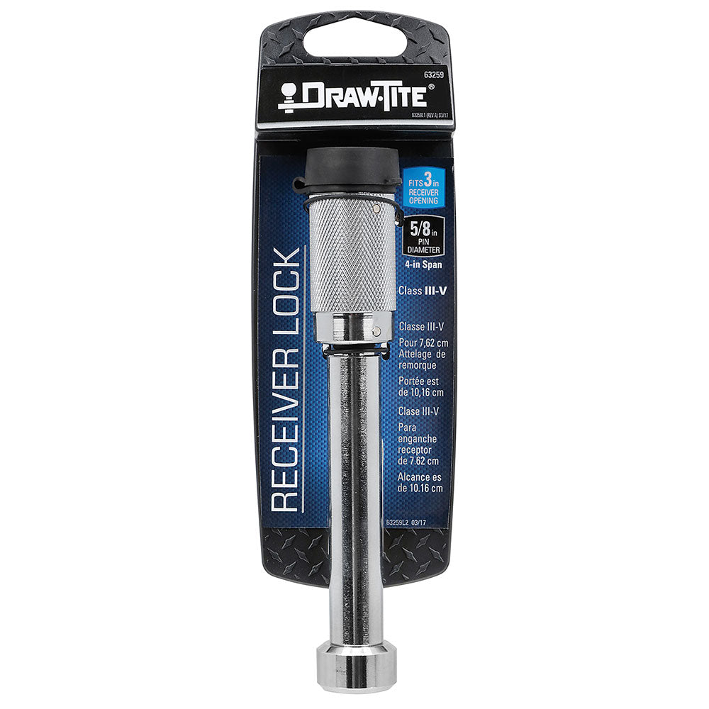 Draw-Tite Receiver Lock 5/8" Class V Dogbone Style 63259 image 2