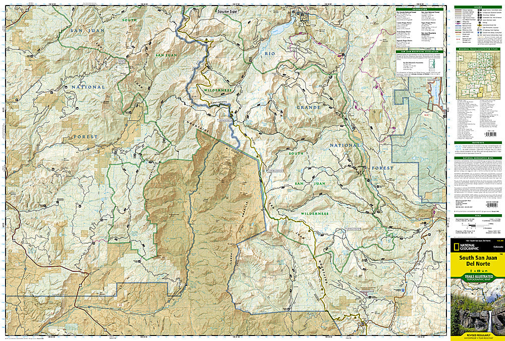 National Geographic Trails Illustrated Colorado South San Juan Del Norte Map 142 image 1