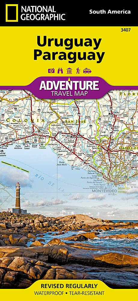 National Geographic Trails Illustrated Map â€“ Adventure Uruguay Paraguay South image 0