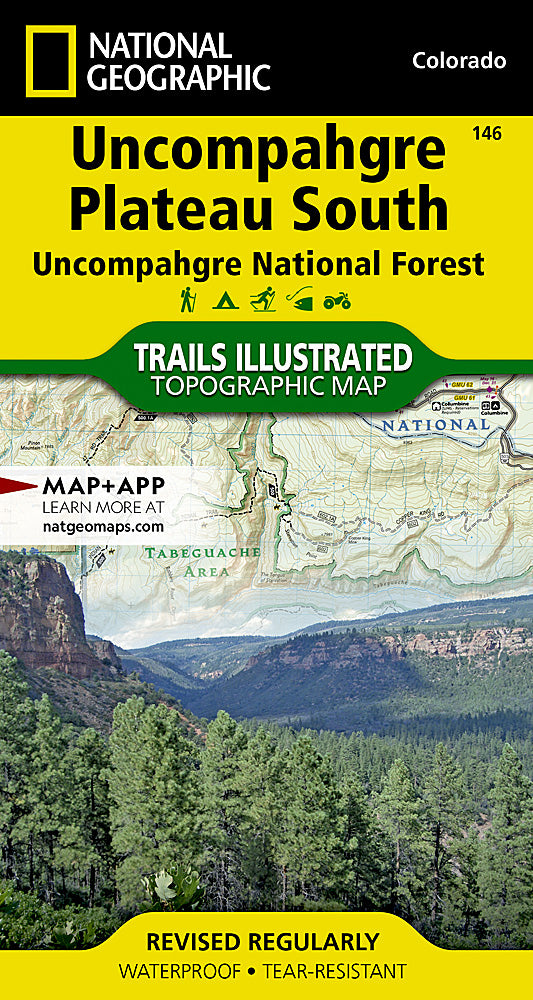 National Geographic Trails Illustrated Colo Uncompahgre Plateau South Map 146 image 0