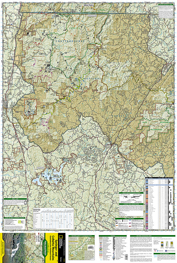 National Geographic Trails Illustrated GA / SC Chattahoochee Map Pack 1020451 image 2