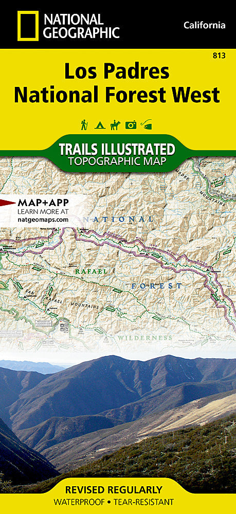 National Geographic Trails Illustrated CA Los Padres Nat Forest Map Pack Bundle image 4