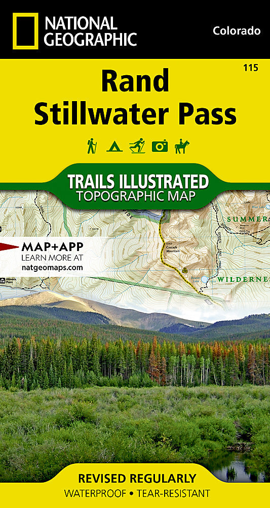 Rand Stillwater Pass Trail Map - National Geographic #115 image 0
