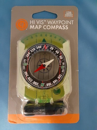 Ultimate Survival UST Hi-Vis Waypoint Map Compass w/Manifier, Scales, &amp; Lanyard image 1