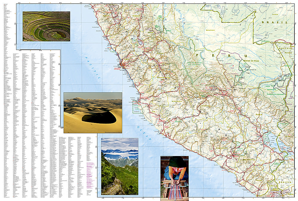National Geographic Trails Illustrated Map â€“ Adventure Peru South America image 2