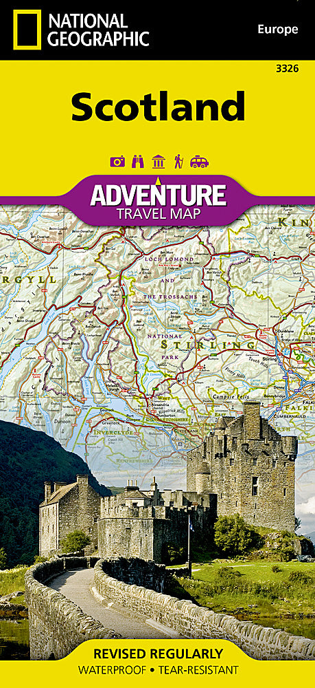 National Geographic Scotland Adventure Travel Map image 0