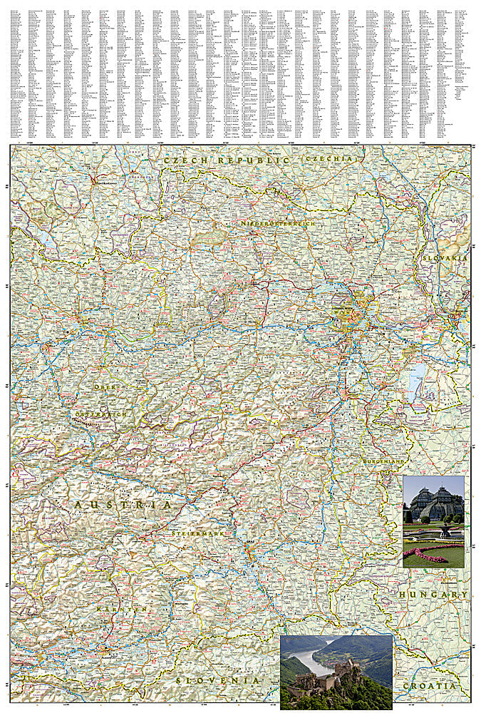 National Geographic Adventure Map Austria Europe AD00003319 image 2