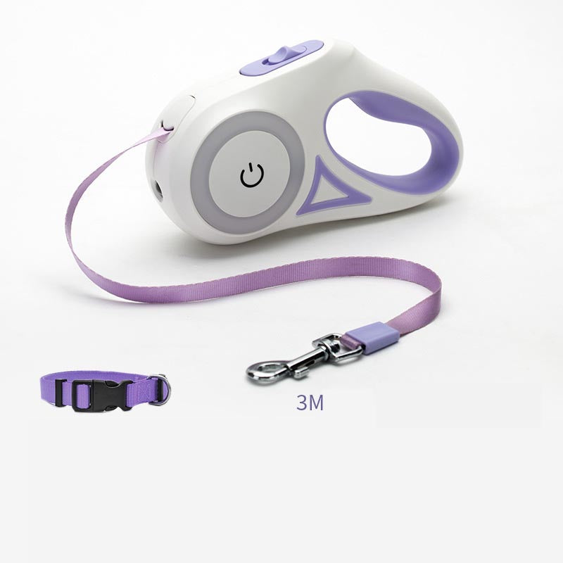 Dog Leash Retractable- Leash And Dog Collar Spotlight Automatic
