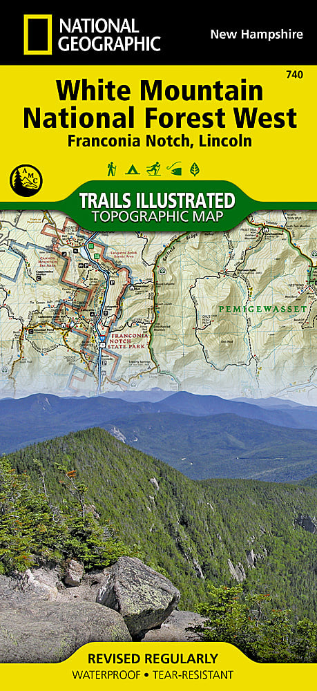National Geographic NH Franconia Notch/N Conway Trails Illustrated Map 740 image 0