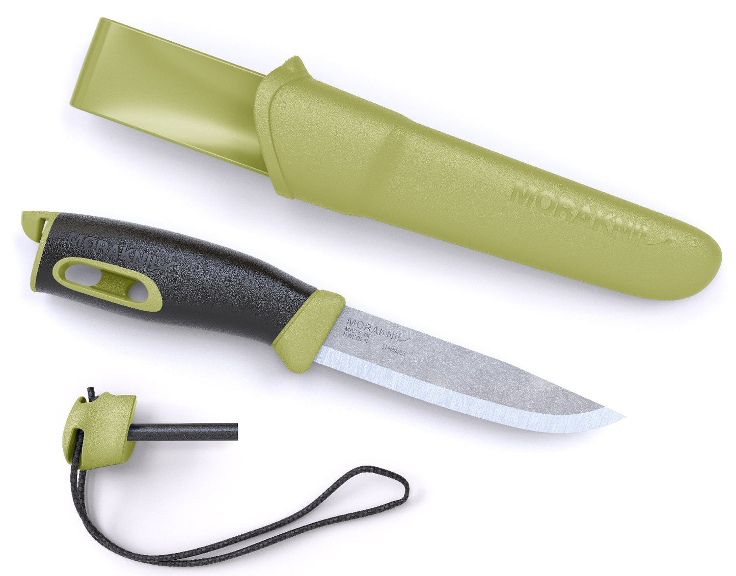 Morakniv Companion Spark Knife w/Sheath Green Retail M-13570 image 0