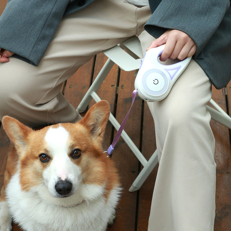 Dog Leash Retractable- Leash And Dog Collar Spotlight Automatic